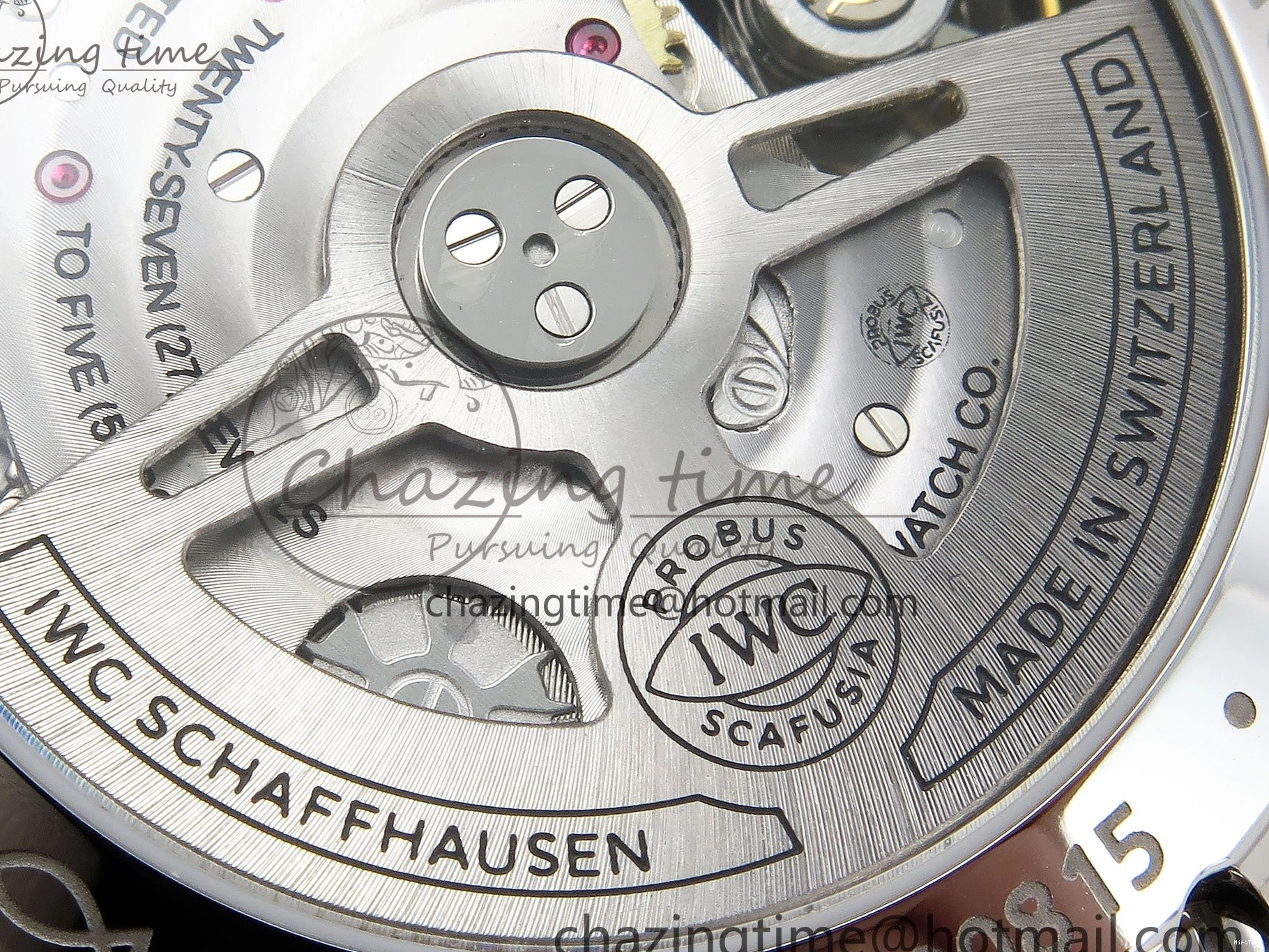 MIROTIME 0311 Reliable Portuguese Chrono IW3716 Z+F 1:1 Best Edition Red Dial on Red Rubber Strap A 7015